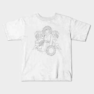 Girl with plants Kids T-Shirt